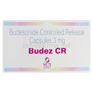 Budez CR, Generic Entocort, Budesonide 3mg Controlled Release Box