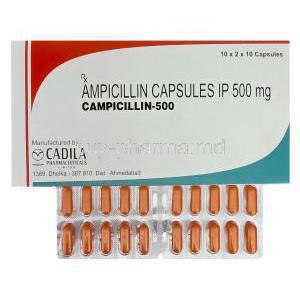 Campicillin-500, Generic Omnipen, Ampicillin 500mg