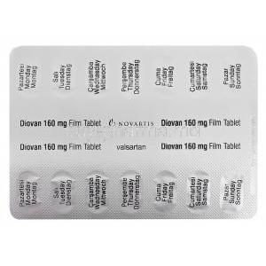 Diovan, Valsartan 160mg Blister Pack