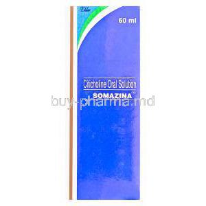 Somazina 60ml, Citicoline Oral Solution 500mg per 5ml Box