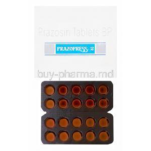Prazopress 2, Generic Minipress, Prazosin 2mg