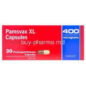 Pamsvax XL, Generic Flomax, Tamsulosin Hydrocholride 400mcg Box