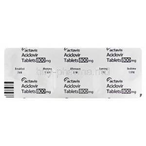 Aciclovir Tablets, Generic Zovirax, Aciclovir 800mg Blister Pack