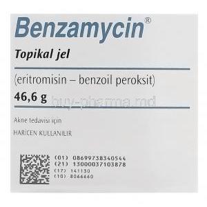 Benzamycin Topical Gel, Erythromycin 3% and Benzoyl Peroxide 5% Box