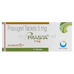 Prasita, Generic Effient, Prasugrel 5mg Box