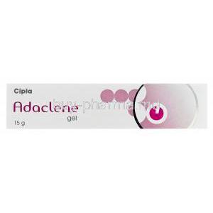 Adaclene Gel 15gm, Generic Differin, Adapalene Gel 0.1% Box