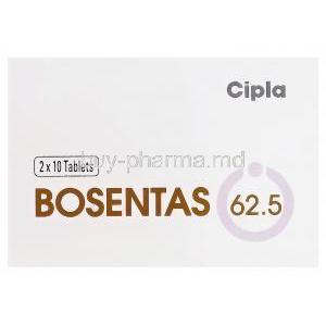 Bosentas, Generic Tracleer, Bosentan 62.5mg Box