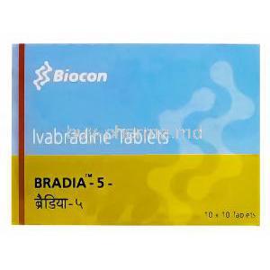 Bradia-5, Generic Coralan, Ivabradine 5mg Box