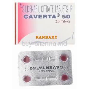 Caverta, Sildenafil Citrate 50mg