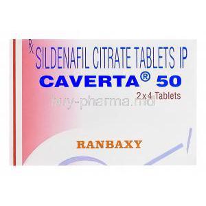 Caverta, Sildenafil Citrate 50mg Box