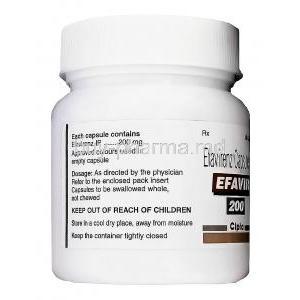 Efavir, Efavirenz 200mg Bottle Information