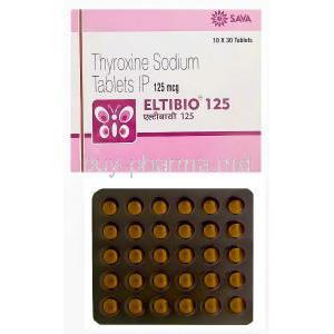 Eltibio 125, Generic Synthroid, Thyroxine Sodium 125mcg