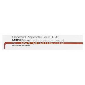 Lobate Skin Cream, Generic Temovate Ointment, Clobetasol Propionate 0.05% 30gm Box