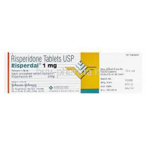 Risperdal, Risperidone 1mg Box