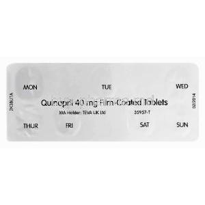 Quinapril, Generic Accupril, Quinapril 40mg Blister Pack