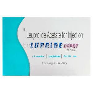 Lupride Depot, Generic Lupron Depot, Leuprolide Acetate 22.5mg Injection Vial Box
