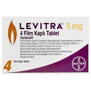 Levitra, Vardenafil 5mg Box Information Turkish