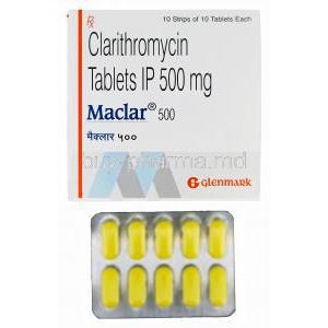 Maclar 500, Generic Biaxln, Clarithromycin 500mg