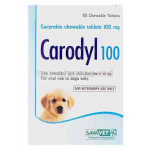 Carodyl 100, Carprofen Chewable Tablets 100mg Box