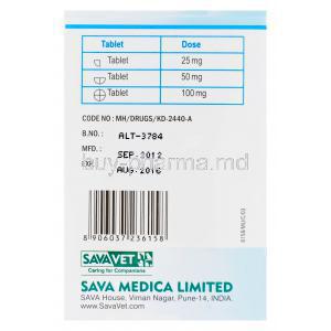 Carodyl 100, Carprofen Chewable Tablets 100mg Box Sava Medica Manufacturer