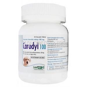 Carodyl 100, Carprofen Chewable Tablets 100mg Bottle