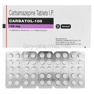 Carbatol-100, Generic Tegretol, Carbamazepine 100mg