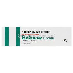 Retrieve Cream 50gm, Tretinoin 0.05% Box