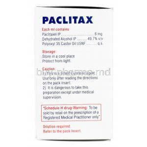 Paclitax Injection, Generic Taxol, Paclitaxel Injection Vial 30mg per 5ml Box Information
