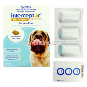 Interceptor Spectrum Tasty Chews 23mg+228mg (Large Dogs 22-45kg)