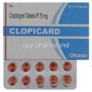 Generic Plavix, Clopidogrel  75 mg