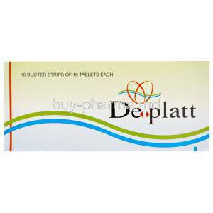 Deplatt, Generic Plavix, Clopidogrel 75mg Box