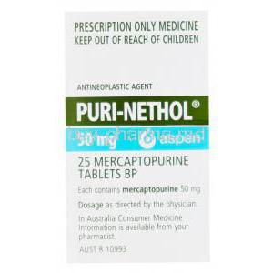 Puri-Nethol, Mercaptopurine 50mg Box Information