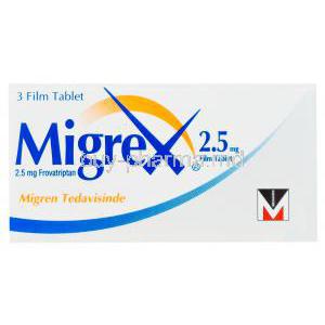 Migrex, Frovatriptan 2.5mg Box