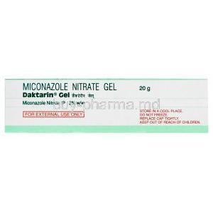Daktarin Gel, Generic Monistat, Miconazole Nitrate Gel 2% 20gm Box 1
