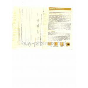 Generic Rogaine, Minoxidil 5% 60 ml information sheet 2