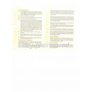 Generic Rogaine, Minoxidil 5% 60 ml information sheet 4