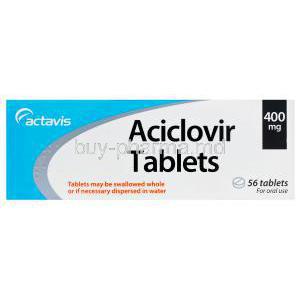 Aciclovir Tablets, Generic Zovirax, Aciclovir 400mg Box