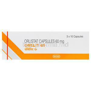 Obelit, Generic Alli, Orlistat 60mg Box