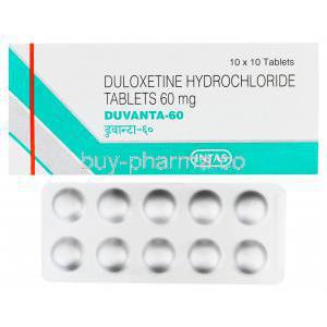 Duvanta, Generic Cymbalta, Duloxetine 60mg