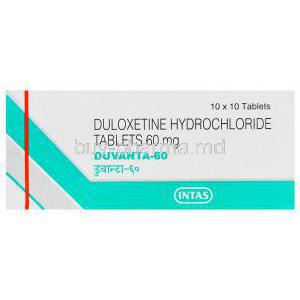 Duvanta, Generic Cymbalta, Duloxetine 60mg Box