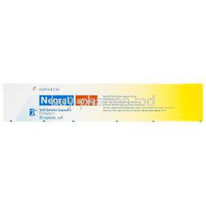 Neoral, Ciclosporin 50mg Box Information