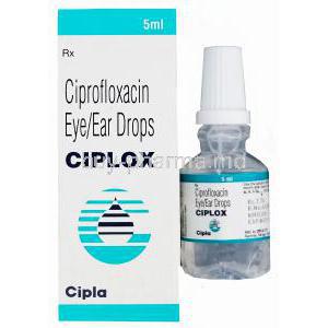 Ciplox, Ciprofloxacin EyeEar Drops 0.3% 5ml