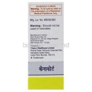 Triamcinolone Acetonde 40mg/ml 1 ml information