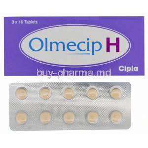 Olmecip H, Generic Benicar HCT, Olmesartan Medoxomil 20mg and Hydrochlorothiazide 12.5mg
