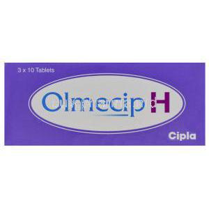 Olmecip H, Generic Benicar HCT, Olmesartan Medoxomil 20mg and Hydrochlorothiazide 12.5mg Box