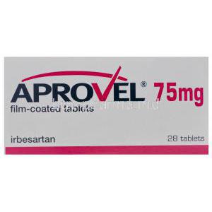 Aprovel 75mg, Irbesartan 75mg Box