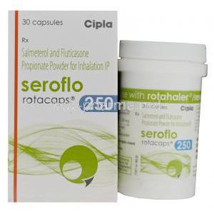 Seroflo Rotacaps 250, Generic Advair, Salmeterol 50mcg and Fluticasone Propionate 250mcg Rotacaps