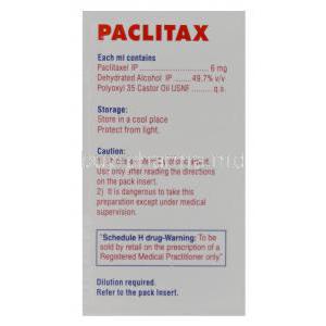 Paclitax Injection, Generic Taxol, Paclitaxel Injection Vial 100mg per 16.7ml Box Information