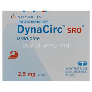 DynaCirc SRO, Isradipine 2.5mg Box