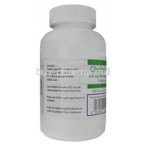 Cholestagel, Colesevelam 625mg Bottle Information